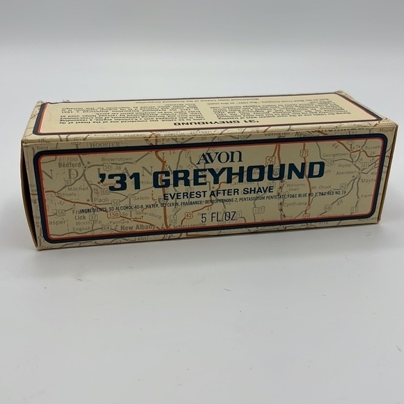 AVON ‘31 GREYHOUND EVEREST AFTER SHAVE 5 Oz VINTAGE DECANTER IN BOX - Picture 7 of 11